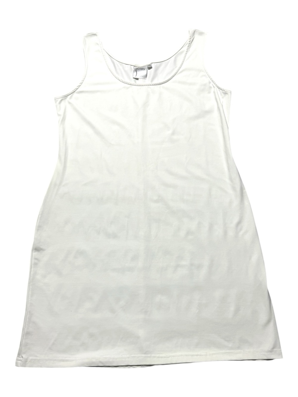 Finley Cream White Tank Dress Women’s Large Bamboo Stretch Cooling